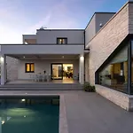 Villa Anni For 10 People In Porec With Heated Pool, Sea View & Kids Room And Playground